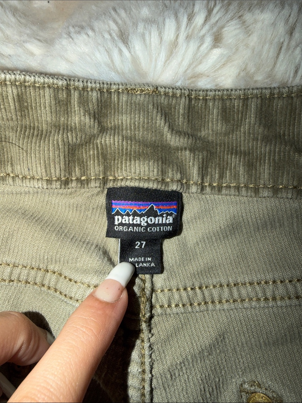 Patagonia Olive Skinny Corduroy Jeans - Picture 2 of 7